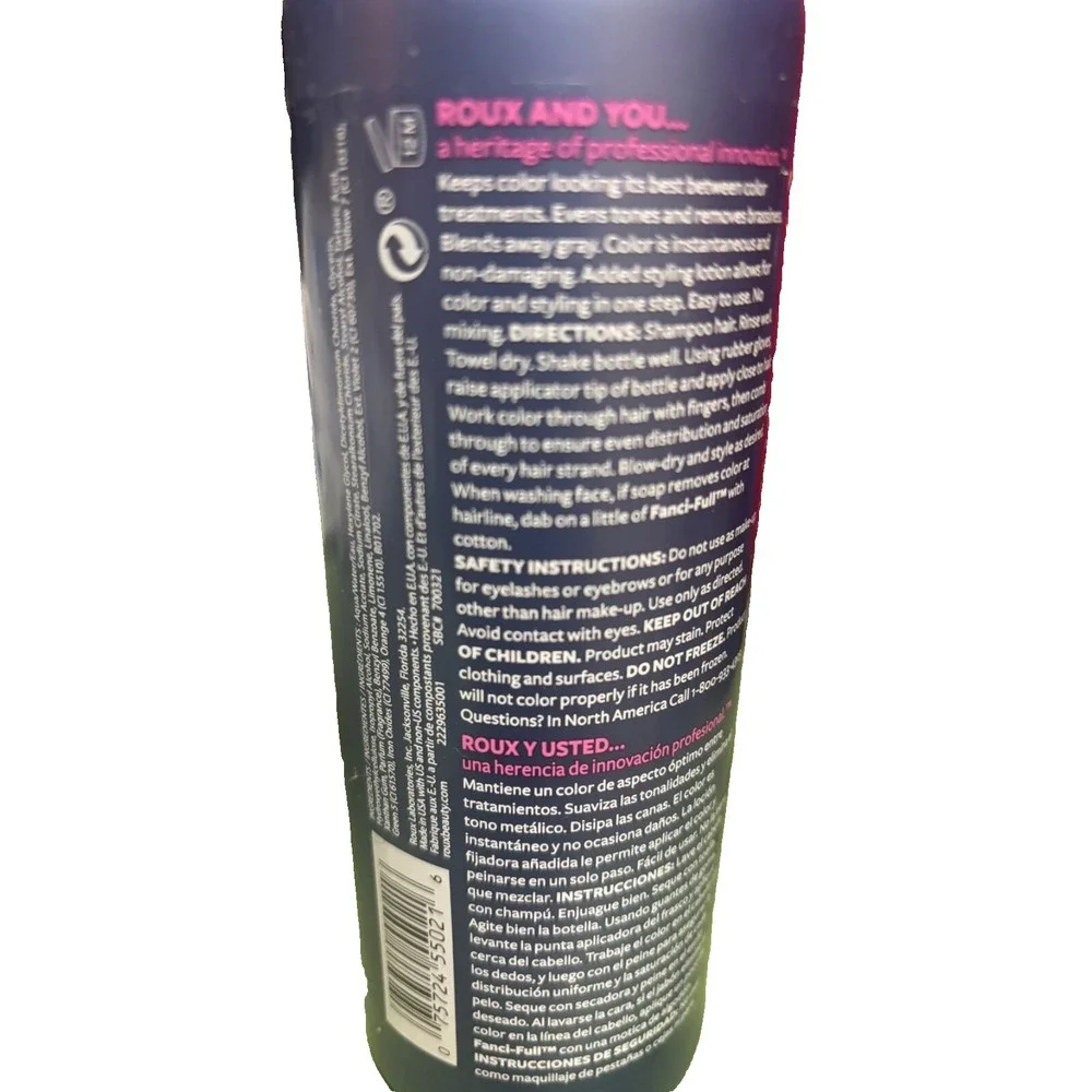 Roux Fanci-Full Instant Hair Color Rinse 21 Plush‎ Brown 15.2oz Unisex